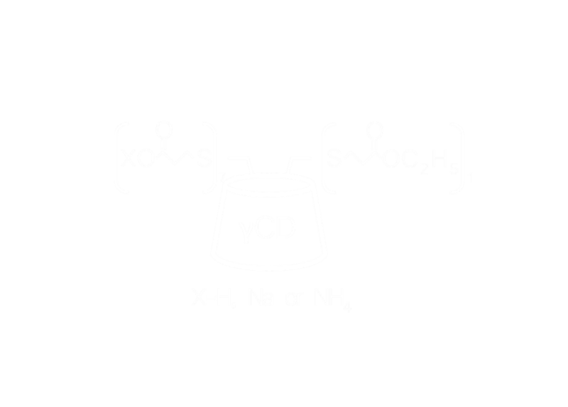 6-Deoxy-6-(2-((ethylcarboxy)ethyl)thio)-heptakis(6-deoxy-6-(2-carboxyethyl)thio)-gamma-cyclodextrin