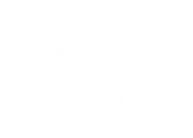 6-Deoxy-6-N,N-dimethylamino-heptakis(6-deoxy-6-(2-carboxyethyl)thio)-gamma-cyclodextrin